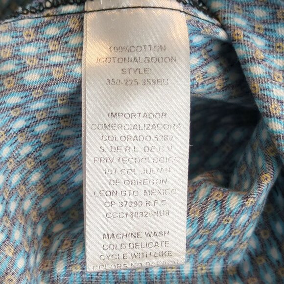 Roper Womens Blue Western Shirt size‎ XL Long Sleeve Snap Button Cowgirl - Picture 9 of 16